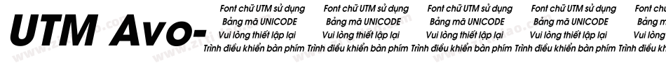 UTM Avo字体转换